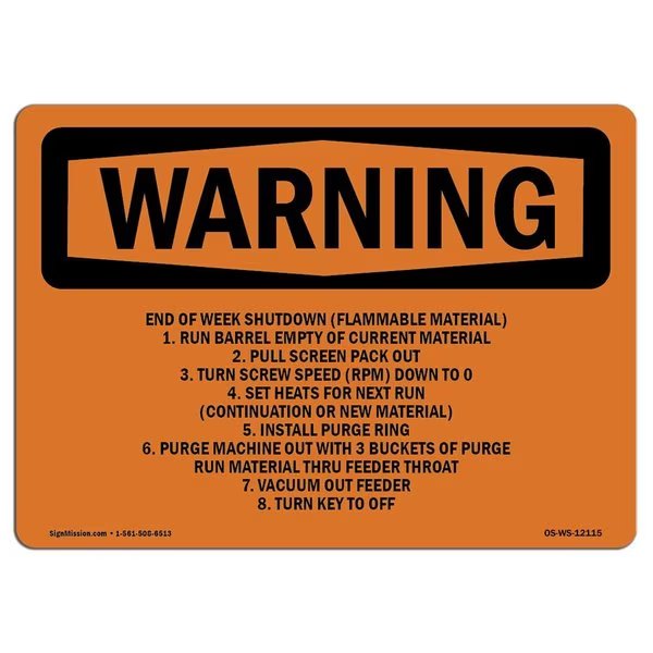 OSHA Warning Sign, 7